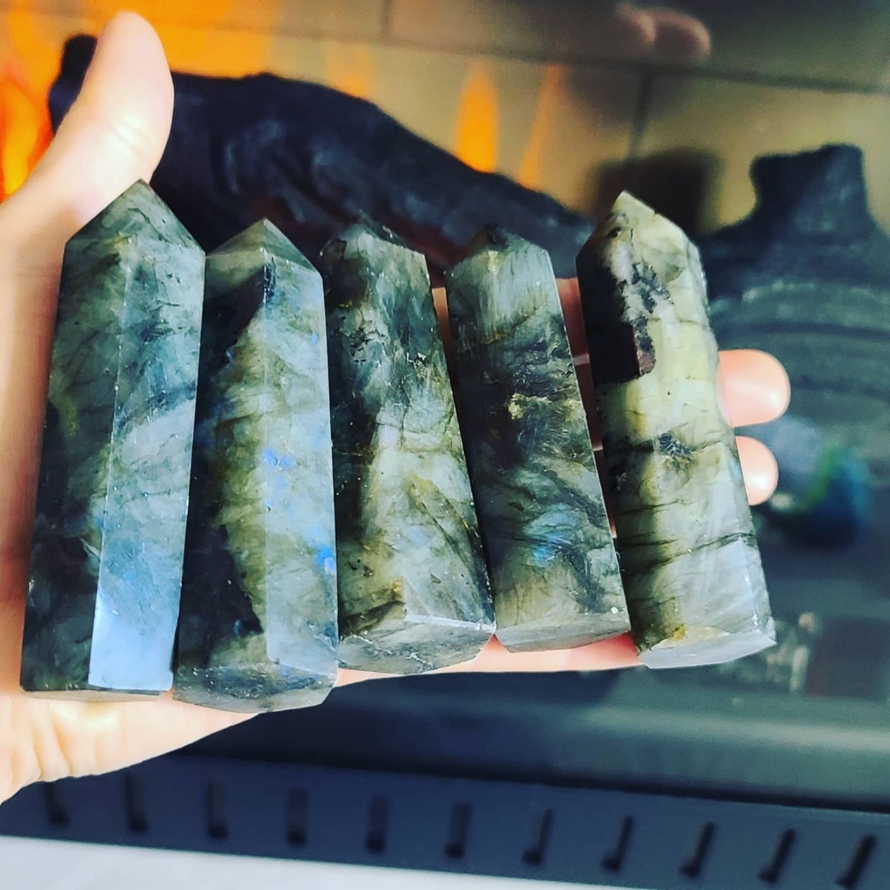 Labradorite Crystal Points/ Towers